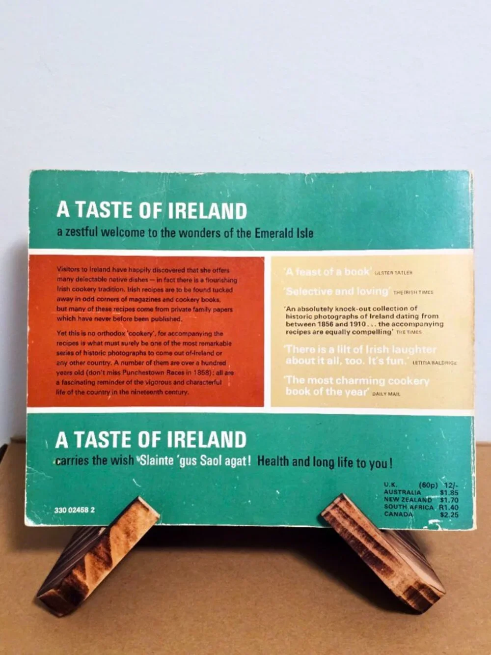 Vintage Irish Cookbook A Taste of Ireland 1970 Illustrated Recipes Photos